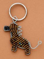 Beaded Wire Key Ring
