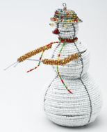 LG Beaded Wire Snowman